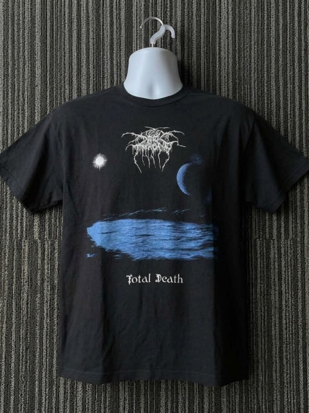 Darkthrone Total Death Black Metal Album Graphic T-Shirt Black Gildan Tee